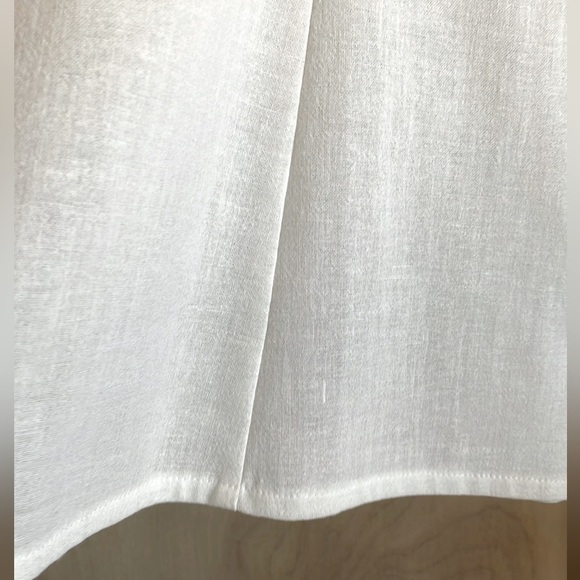 Rodier White Cotton Sleeveless Blouse Top 46 EU/14 US Button Front Women's - Picture 6 of 14